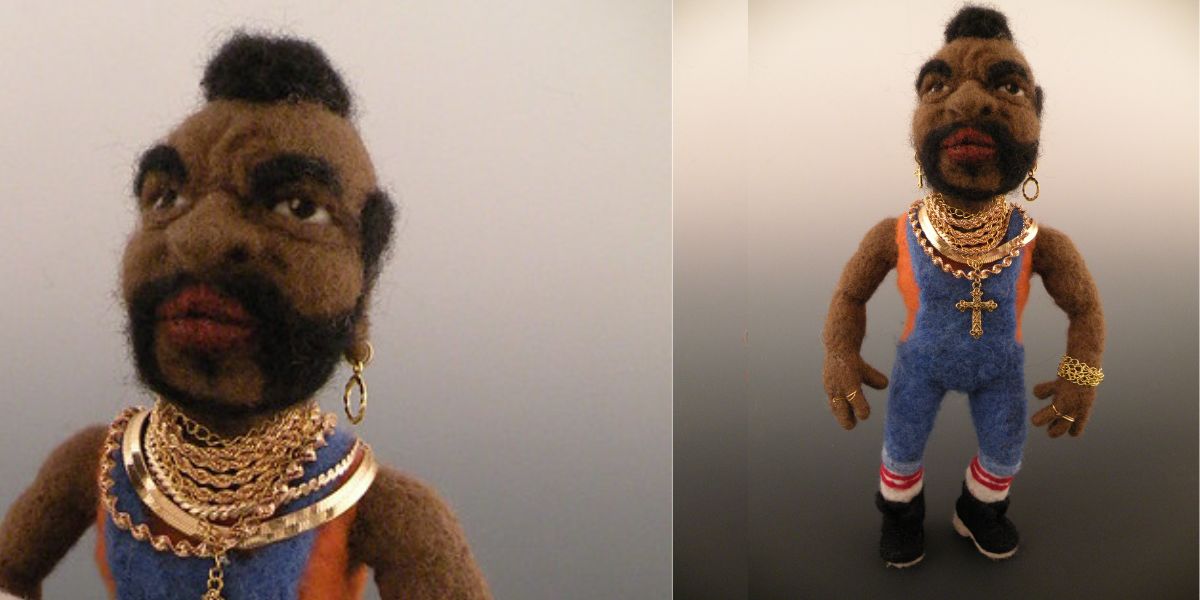 I Pity the Fool! Mr. T – needle felted