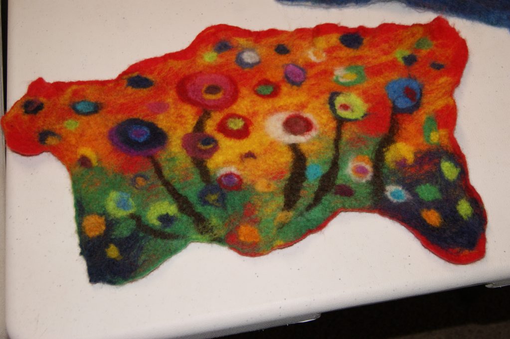 Wet Felting Class - Painting with Wool