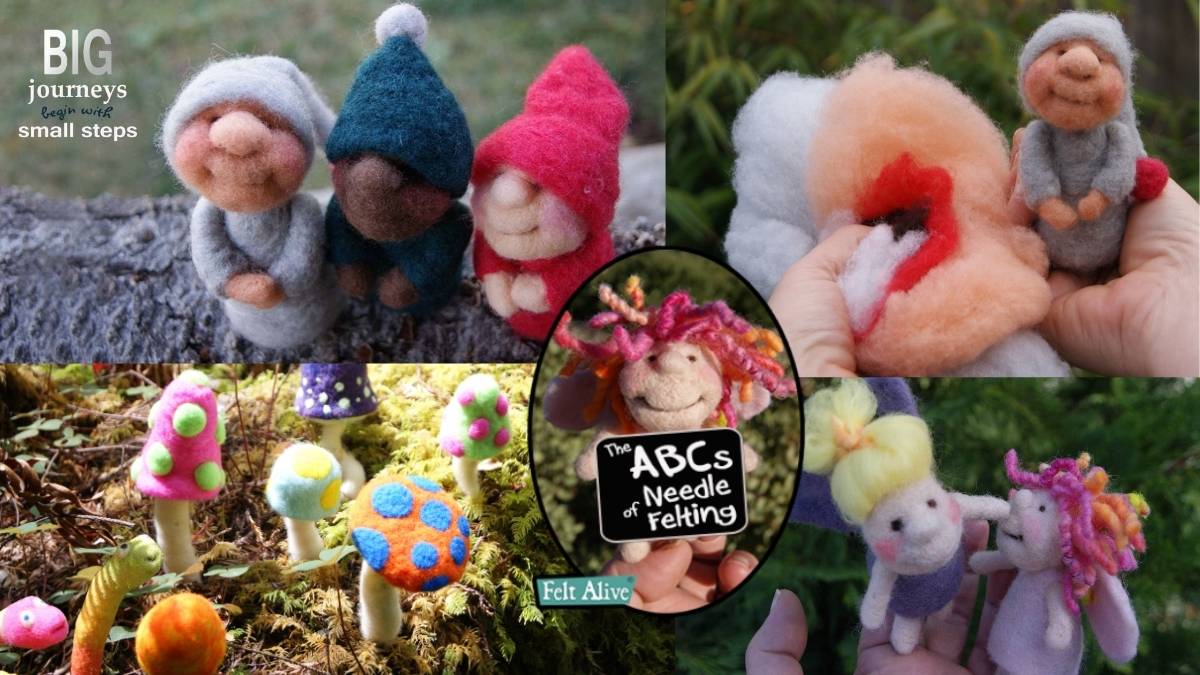 beginner needle felting projects tutorial