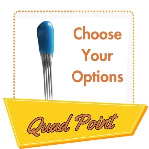 quad point felting needles in a variety of sizes / gauges for all of your needle felting needs.